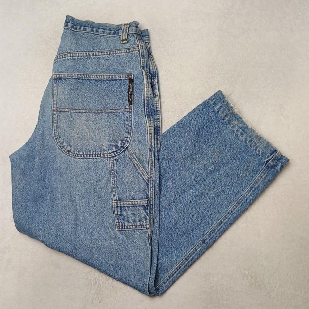Vintage Enyce Jeans Mens 34x31 Blue Carpenter Tapered Relaxed Baggy Y2K Wide